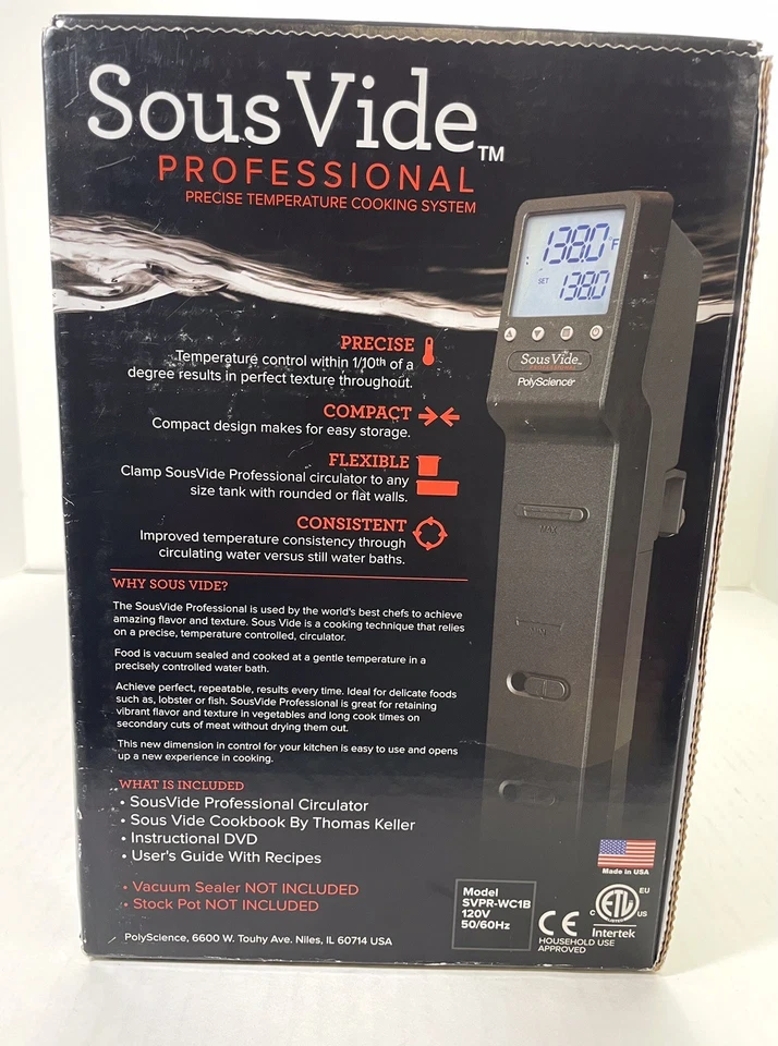PolyScience Sous Vide Professional Immersion Circulator SVPR-WC1B New in Box - Image 2 of 4