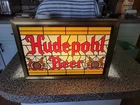 VINTAGE HUDEPOHL BEER LIGHT UP SIGN 13” X 9” CINCINNATI OHIO