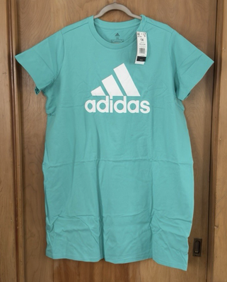 Adidas Originals Womens Essentials Logo Mint Green T-Shirt Tee Dress Size 1X NWT | eBay Adidas Originals Womens Essentials Logo Mint Green T-Shirt Tee Dress Size 1X NWT | eBay