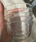 5 Pyrex 463 175ml 3 line 3 7/8" dia x 2"h custard cup bowl