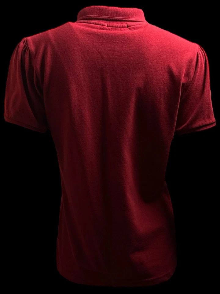 BURBERRY BRIT Damen Designer Poloshirt Monogramm Rot Gr.XL - Bild 2 von 3