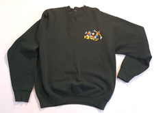 Dancing Donald,Mickey,and Goofy X-Large USA Made Sweatshirt Mickey&Company Green