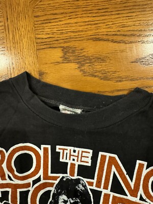 Vtg. Rare Rolling Stones 1978 US/World Tour 2 Sided T-Shirt Large