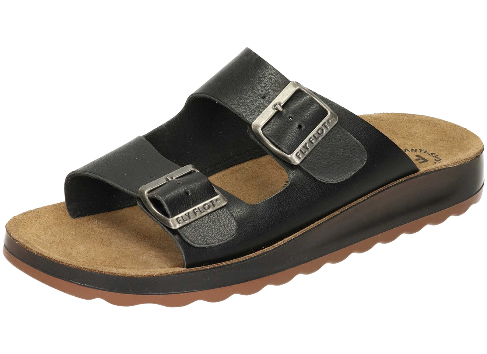 FLY FLOT Herren Hausschuhe Aglientu - Italienisches Leder Mit Wildledereinlage