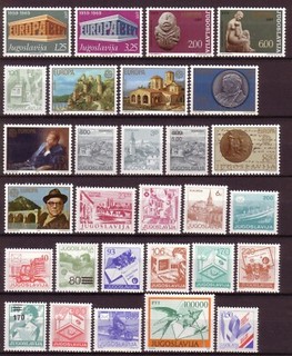 Yugoslavia Lot 29 stamps 1969 1990 Josip Broz Tito MNH