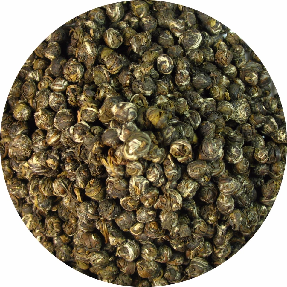  Té verde jazmín perla té de hojas sueltas 1 lb Foto 2 de 4