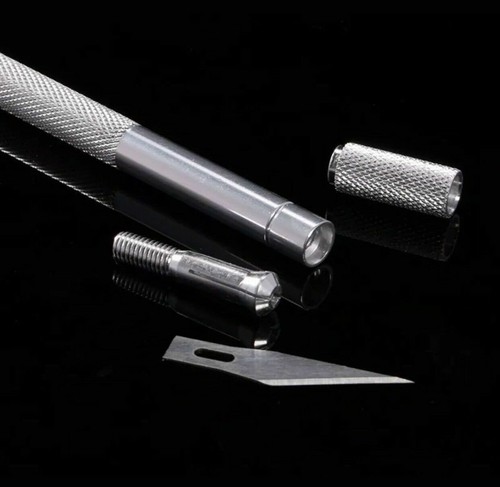 Mobile Phone Repair Cutting Knife W 6 Blades Scraping Cutter Drawing Tool hobby - Picture 5 of 8