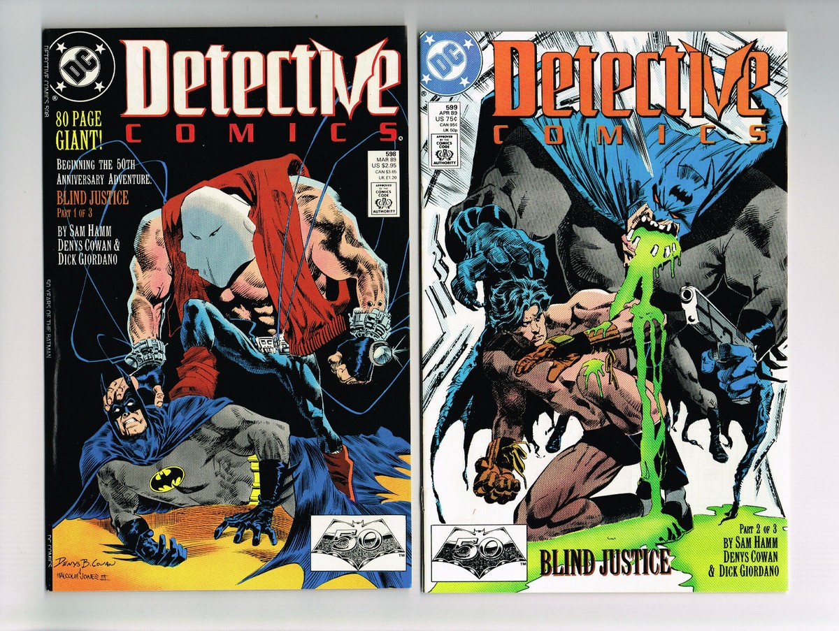 BATMAN #598-600 DC COMICS 1989 NM OB BLIND JUSTICE DENYS COWAN