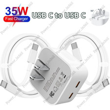 For MacBook Air/iPad/Pro/Samsung PD USB C Fast Charger Adapter Type C To C Cable