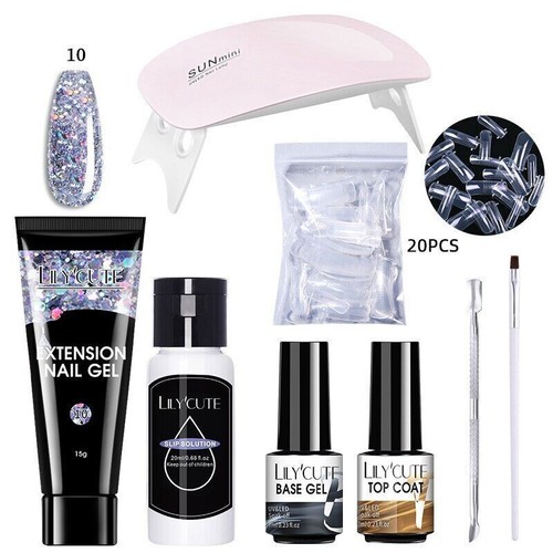 Set Gel Unghie 6W Lampada LED Set Completo Manicure Vernis Semi Permanente Prolunga Rapida - Foto 46 di 95