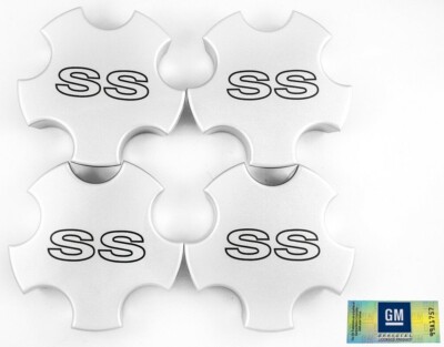 2000-2002 Camaro SS Silver 10 Spoke Wheel Center Caps NEW Set of 4 *80015