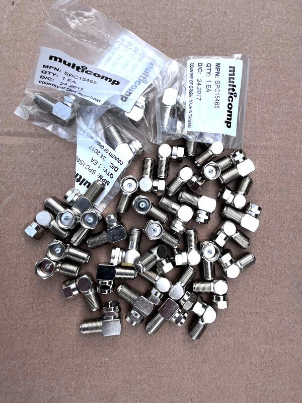 CATV RF  RIGHT ANGLE ADAPTER LOT