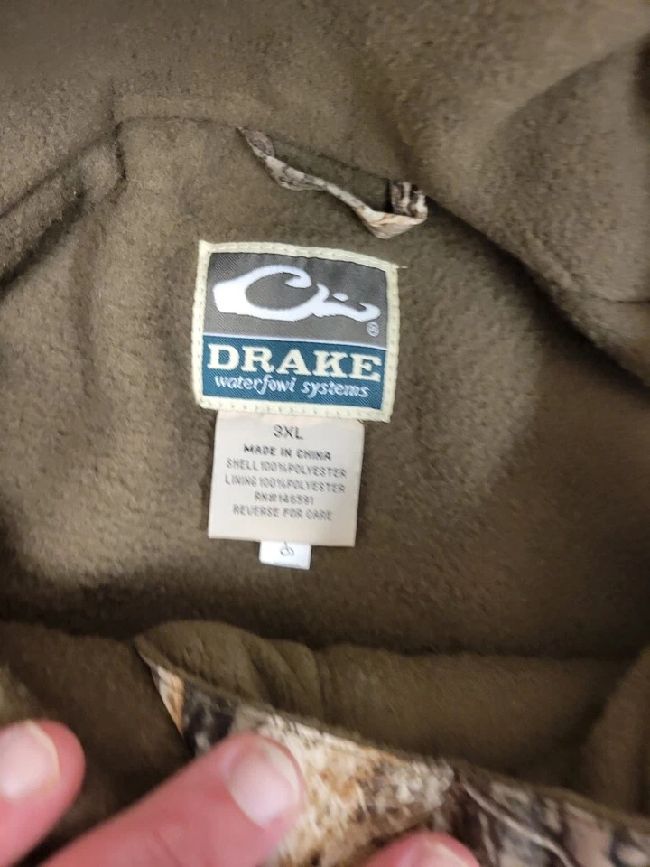 New with tags Drake Waterfowl MST EQWADER Max 5 1/4 ZIP wind, water resist 3XL - Image 2 of 4