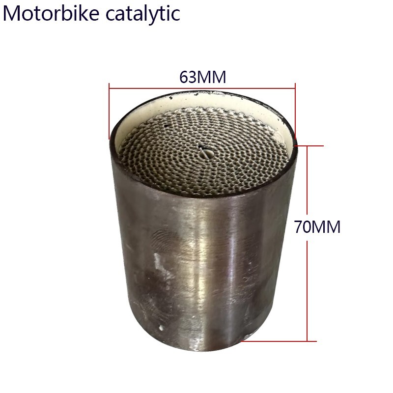 1pcs High Efficiency Motorcycle Catalytic 63*70 mm Metal Core