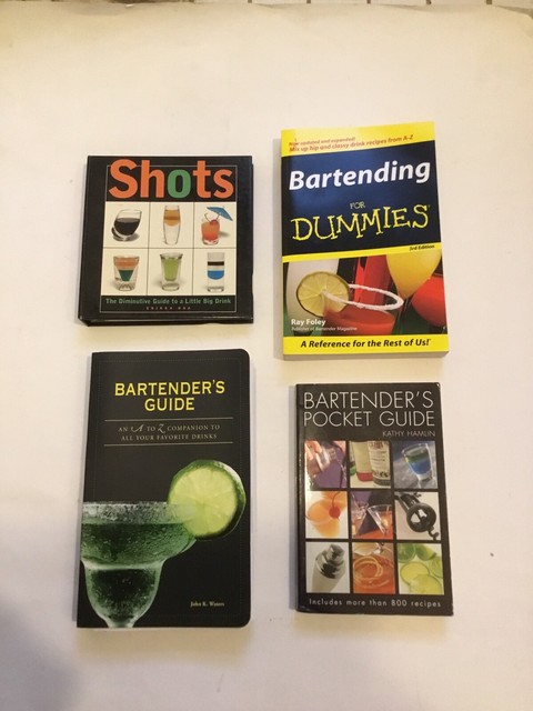 Bartenders Books Four Bartending For Dummies Hardback Shots Etc Ebay