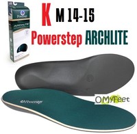 Powerstep Arch-lite Full Length Cushioned Shoe Insoles Size K Men 14 14.5 15 Powerstep Arch-lite Full Length Cushioned Shoe Insoles Size K Men 14 14.5 15