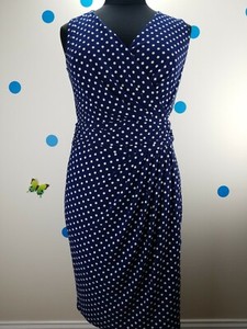 chaps blue dress