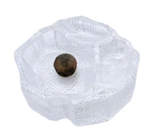 Glass Cigar Ashtray Mid Century Art Glass