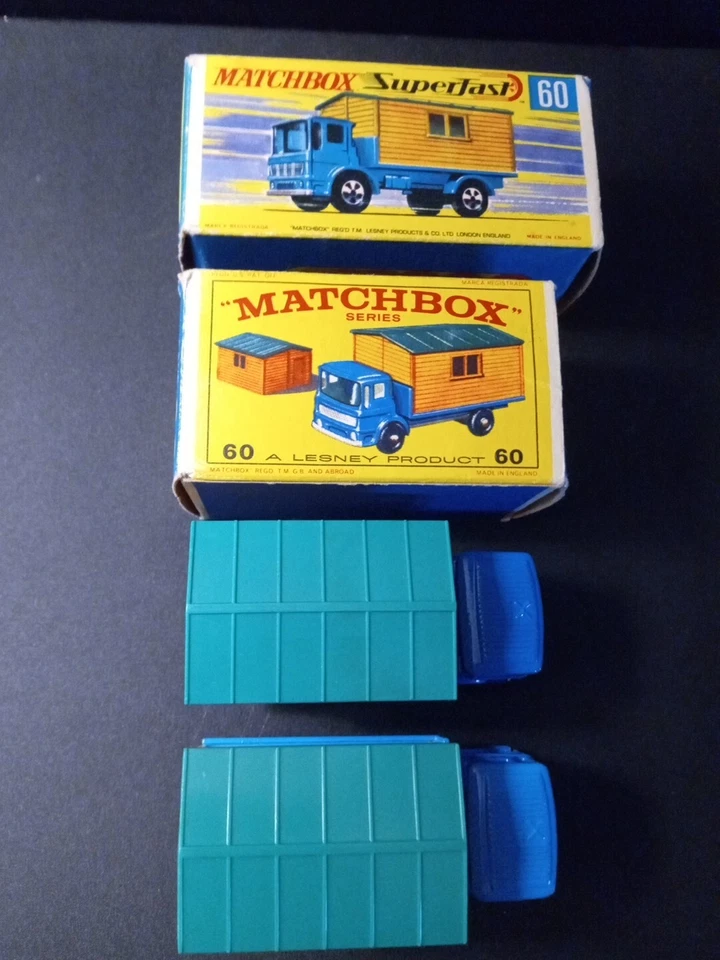 Matchbox 1-SF con caja G +1 ruedas REG #60 camión con oficina en sitio en caja E4 original Foto 3 de 4