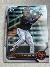 2022 Bowman Chrome Prospects 1st Willy Fanas #BCP-196 RC MLB New York Mets