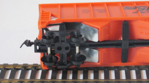 Hopper 3 bay RioGrande D&RGW 78556 Orange plastic Model Prower in box #9179 HO. - Picture 21 of 22