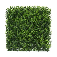 20"x20" Artificial Faux #9 3D Mixed Panel Leaf Privacy Fence Screen Decor Hedge