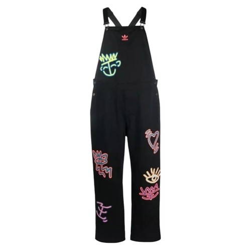 Adidas Originals Love Unites Overalls Unisex HC3090 Black Multicolor Size Medium
