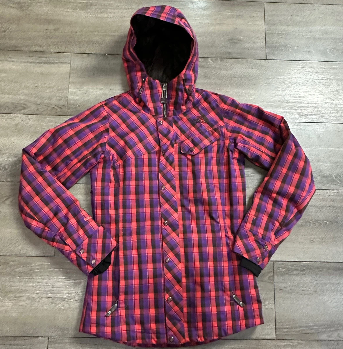 The North Face Jacket Size XS Cryptic Recco HyVent Plaid Ski Board Coat