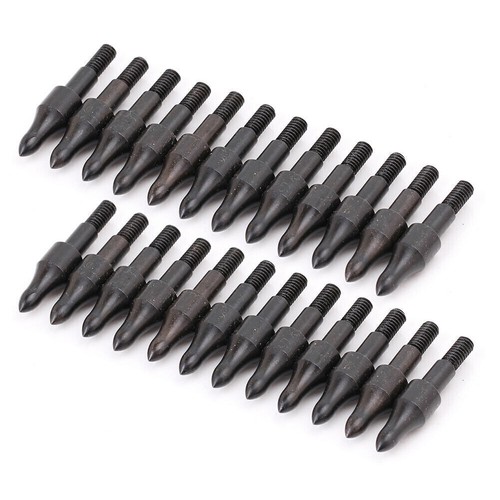 30x Grain Archery Arrow Field Points Screw On Target Practice Tips Broadheads co - Picture 4 of 13
