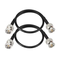 2Pcs 3G/6G HD SDI Cable BNC Cable 1ft Thin Short (Belden 1855A) for HD SDI Video