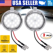 2 X White 18-LED Side View Under Mirror Puddle Light for Ford F150 2007-19 6000K
