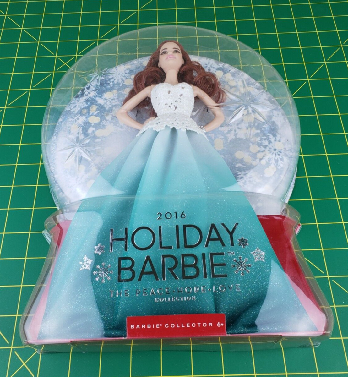 sachin and babi light blue dress Cozy Comforts and Dolls: Holiday Barbie 2016 Auburn Hair Kmart Exclusive