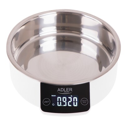 Digitale Küchenwaage mit Schüssel 900 ml max 5 kg Edelstahl taragenau UK