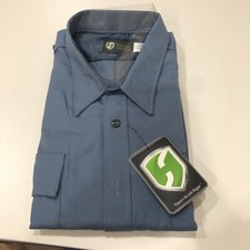 Horace Small Men's Blue Deputy Deluxe Short Sleeve Shirt Size 18.5