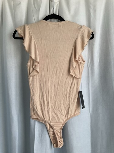 GUESS BY GEORGE MARCIANO VINTAGE 80s Zelda Lace Up Bodysuit Size M NWT - Picture 2 of 5