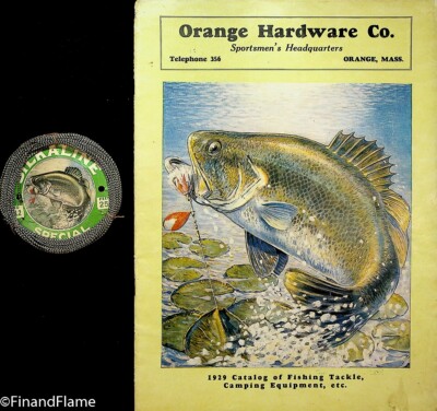 Antique Fishing Line Card Duo with Vintage Fishing Tackle Catalog SJE162 |  eBay