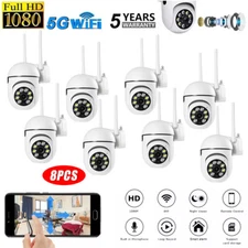 8x Wireless 5G WiFi Security Camera System Smart Outdoor Night Vision Cam 1080P