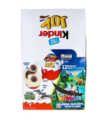 Kinder Joy Go Wild Sweet Cream Topped with Cocoa Wafer Bites 15 Count  oz