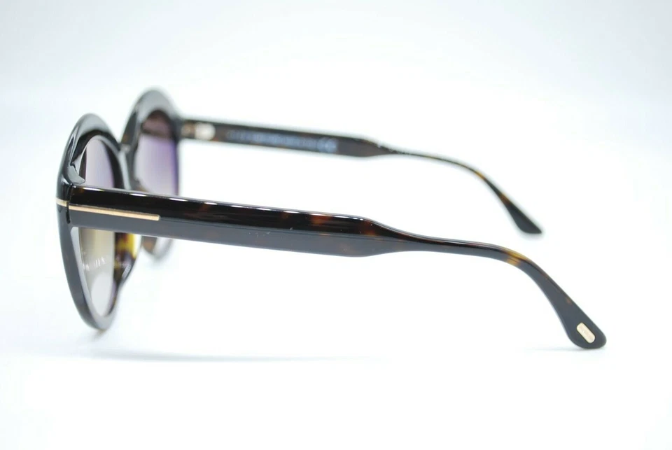 NUEVAS GAFAS DE SOL TOM FORD TF 763-F 52K HABANA MARRÓN DEGRADADO AUTÉNTICAS 57-18 Foto 4 de 4