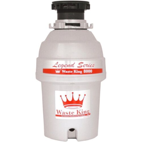 Waste King L-8000 Garbage Disposal Legend Series 1.0-Horsepower Continuous-Feed