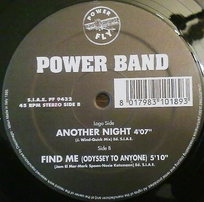 Power Band - Another Night / Find Me (Odyssey To Anyone) - Italian 12''  Vinyl...