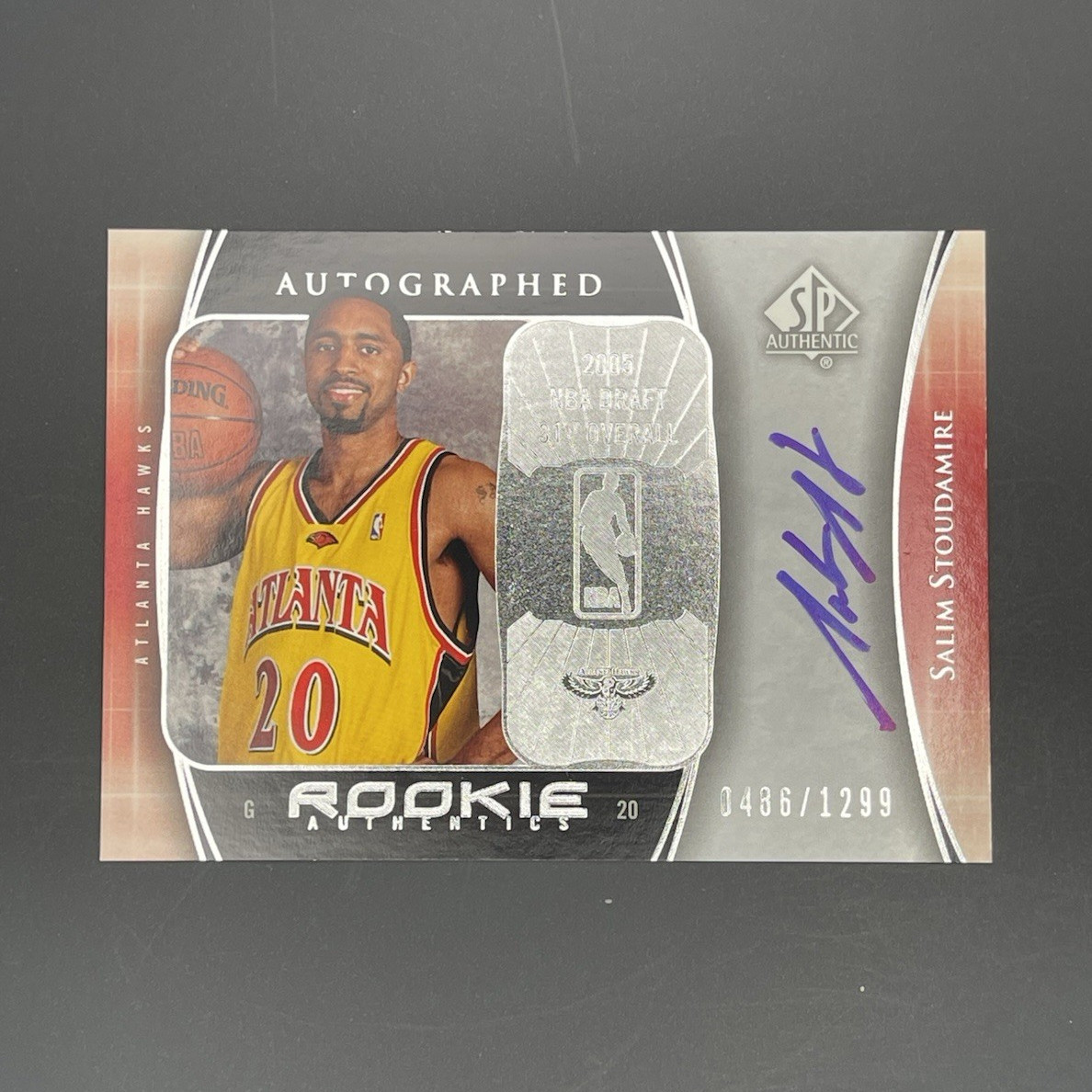 Salim Stoudamire Autograph #121 Basketball Cards 2005 SP Authentic trading card — raw and PSA graded price guide