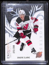 2024-25 Upper Deck Ice Exquisite Collection Rookies #R-10 Graeme Clarke /299 RC