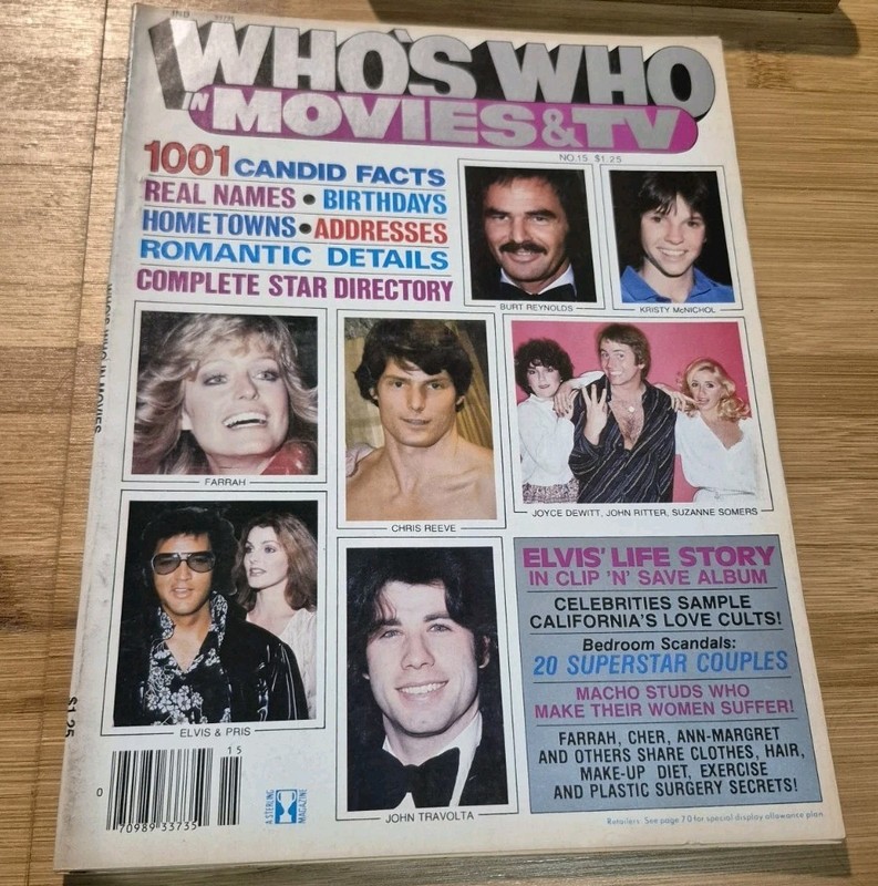 WHO'S WHO in MOVIES & TV No. 15 May 1979 Illustrated English ISSN 0084-6105