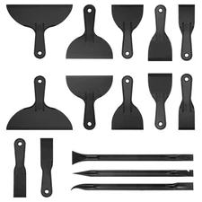 15 Pack Plastic Putty Knife, Putty Knife Scraper for Spackling, Scraper Tool ...