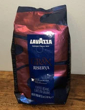 Lavazza Gran Riserva Italian Whole Coffee Beans 2.2 lb Dark Espresso Exp 03/2027