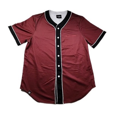 Sz XL-3X | VTG Fresh Hoops Jersey Prison P-19-1650 Logo | Marron/Black/White 16