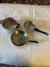 3 VINTAGE CHILDRENS TOY COOKING PANS
