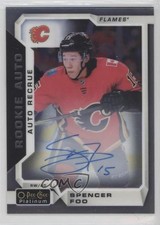 2018-19 O-Pee-Chee Platinum Rookie Autos Spencer Foo #R-SF Auto 2d8