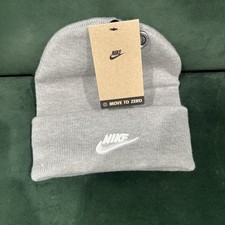 Nike Peak Futura Beanie Hat Unisex Sportswear Cap Casual Gray HF0186 063 NWT